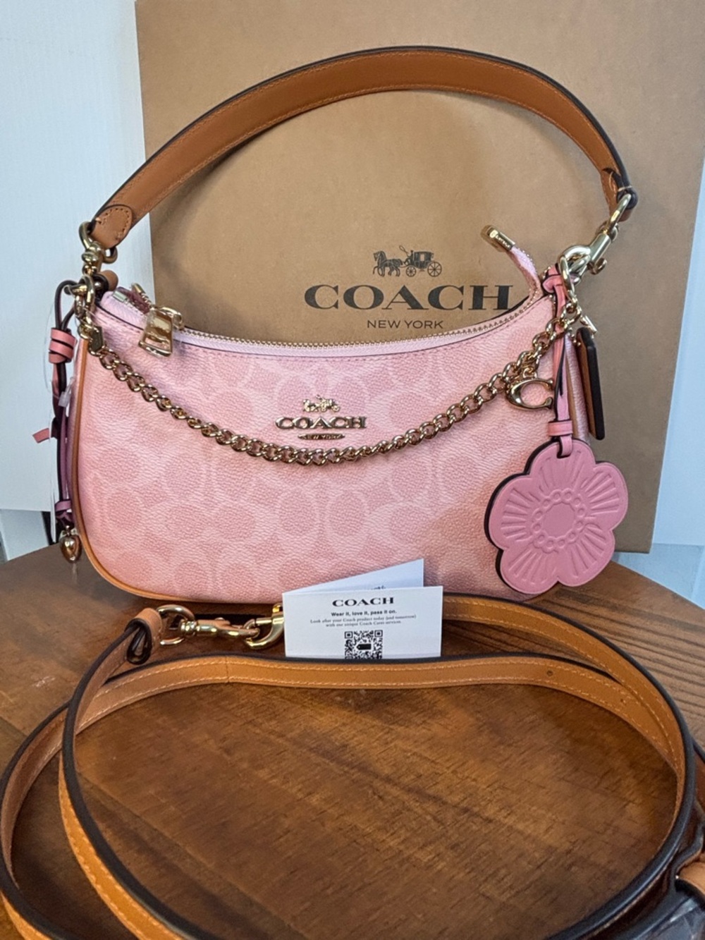 Coach Powder Pink Teri
Shoulder Bag with Charms
NEW CEA20 - Picture 10 of 13